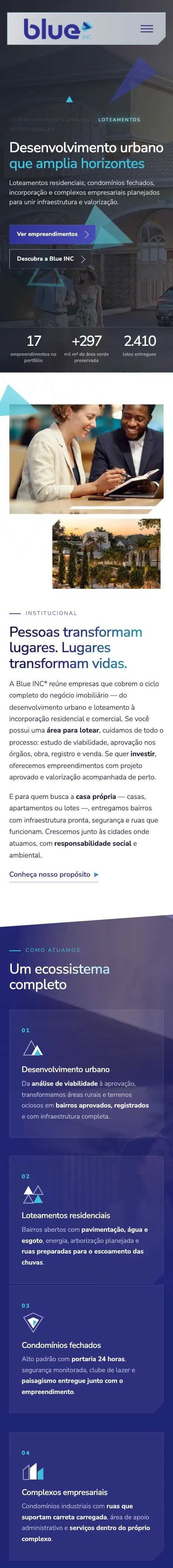 Blue INC no celular