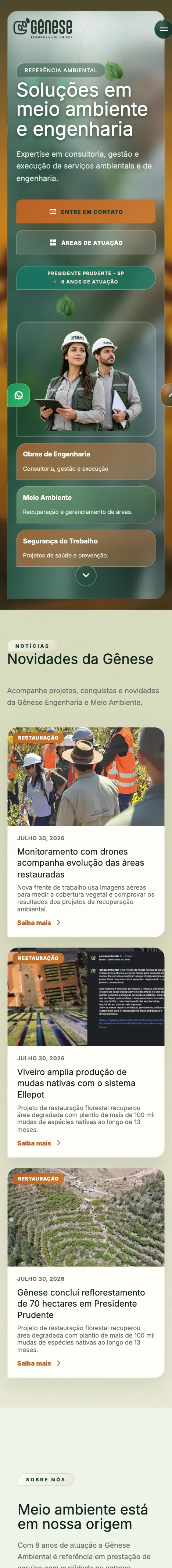 Gênese no celular