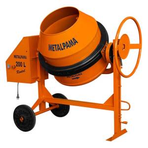 Betoneira Metalpama 200 Litros com Motor 1cv com Redução e com Proteção