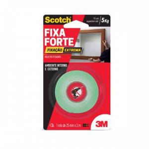Fita Dupla Face 3M Fixa Forte Extreme 25X2