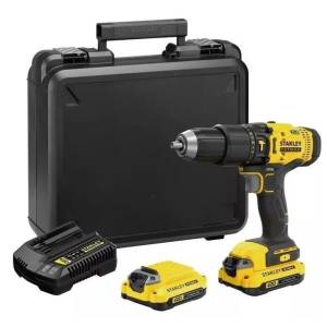 Parafusadeira Impacto STANLEY 20V SCD711D2K 2,0A Bivolt C/Maleta